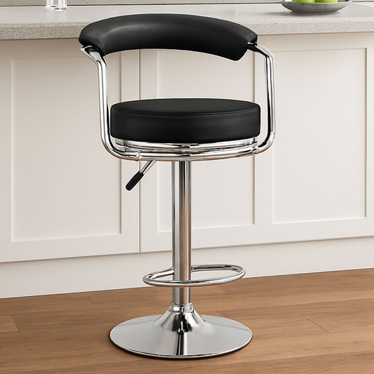 NITYAM Premium Quality Adjutable Height, Revolving Chair For Restaurant| Cafe| Shop Metal Bar Stool NITYAM