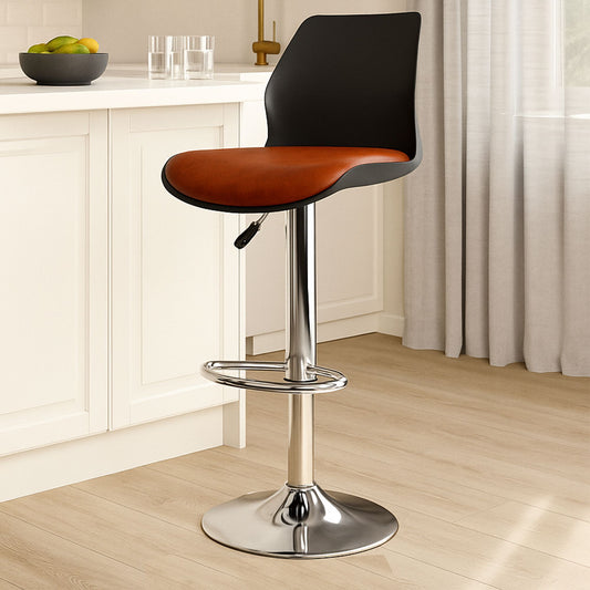 NITYAM Adjustable Height Bar Stool For Kitchen|Bar Café|Reception|Counter Metal Bar Stool NITYAM
