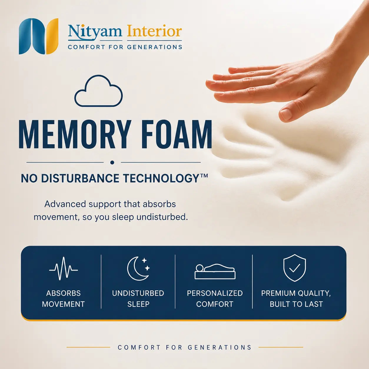 Nityam Orthopedic Memory Foam Mattress Nityam Interior