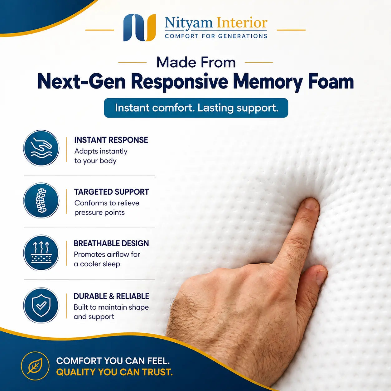 Nityam Orthopedic Memory Foam Mattress Nityam Interior