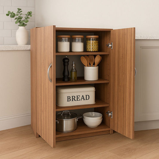 NITYAM Premium Quality Wooden Kitchen Cabinet Storage With 2 Door Engineered Wood Kitchen Cabinet NITYAM