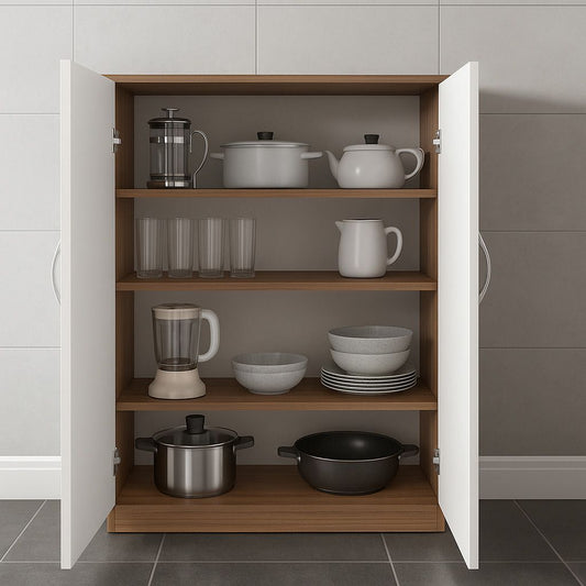 NITYAM Premium Quality Wooden Kitchen Cabinet With Door Engineered Wood Kitchen Cabinet NITYAM