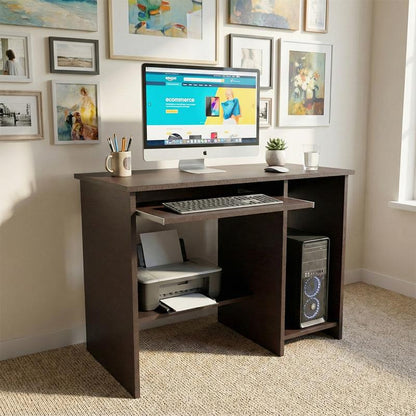 NITYAM Premium Quality Computer Table With Keyboard Tray For Storage Home Office Engineered Wood Computer Desk NITYAM