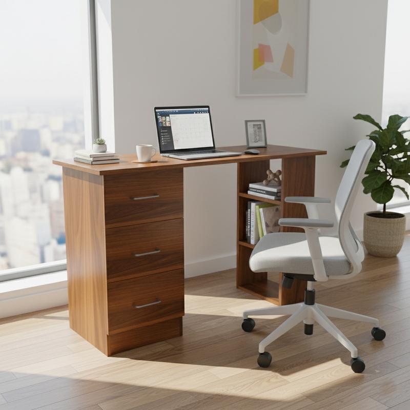NITYAM Premium Quality Multipurpose Office Table/ Study Table/ Laptop Table Engineered Wood Multipurpose Table NITYAM