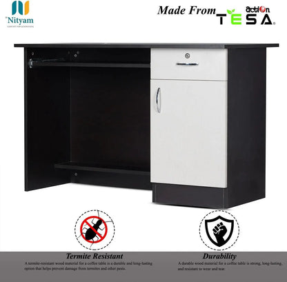 Premium Quality Computer Table With Storage Engineered Wood Multipurpose Table Nityam Interior