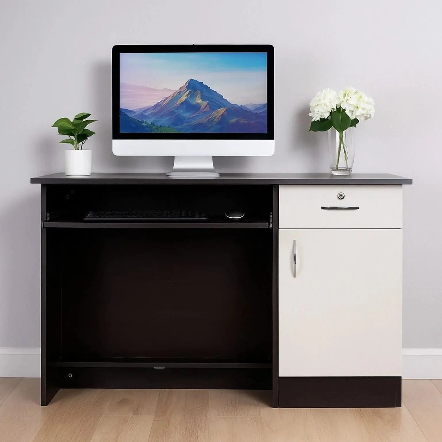 Premium Quality Computer Table With Storage Engineered Wood Multipurpose Table Nityam Interior