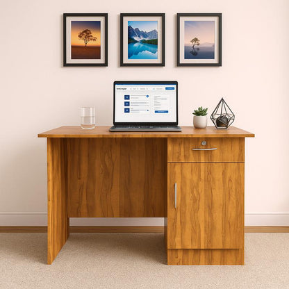 NITYAM Premium Quality Study Table| Desk Table| Computer Table For Storage With Drawer Engineered Wood Study Table NITYAM