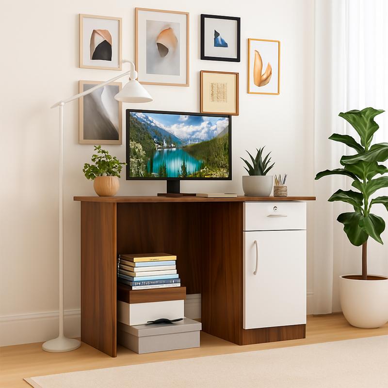 NITYAM Premium Quality Computer Table With Drawer For Home Engineered Wood Multipurpose Table NITYAM