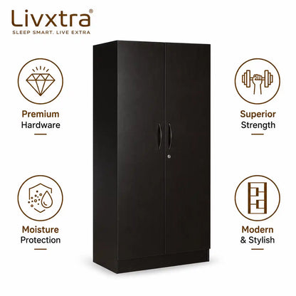 Livxtra Engineered Wood 2 Door Wardrobe