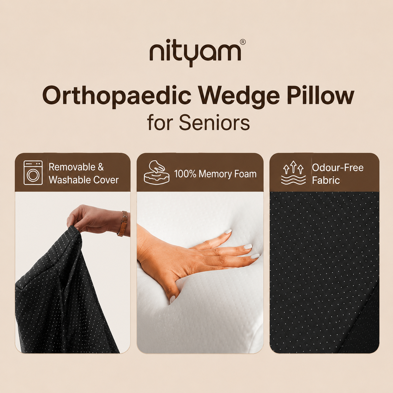 Nityam Ergonomic Wedge Cushion Nityam Interior