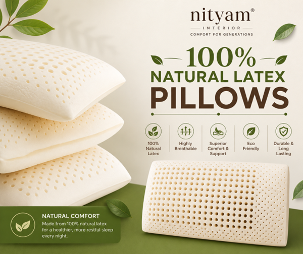 Nityam 100% Natural Latex Pillow Nityam Interior