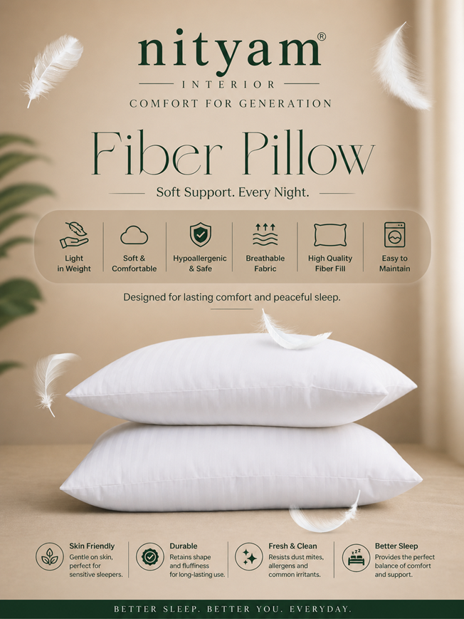 Nityam Microfiber Pillow Nityam Interior