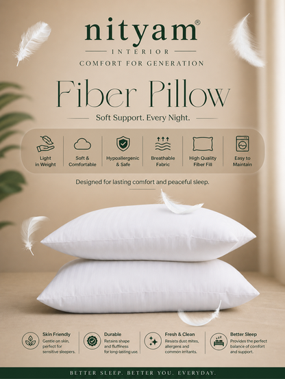 Nityam Microfiber Pillow Nityam Interior