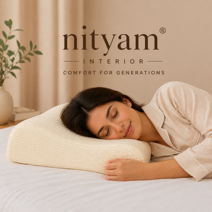 Nityam 100% Natural Latex Contour Pillow Nityam Interior