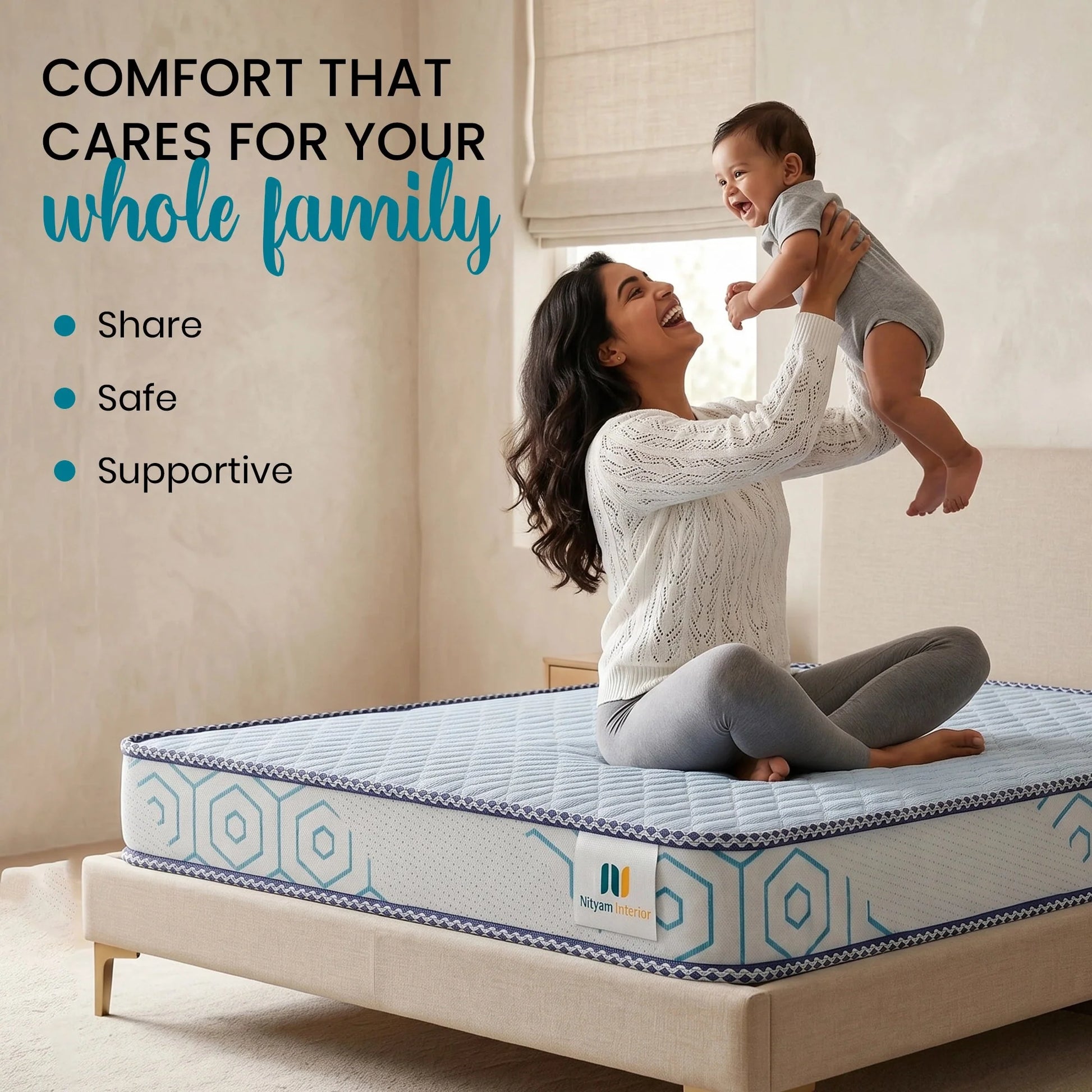 Nityam Dual Comfort HR Foam Mattress with Dual Invert Technology Nityam Interior