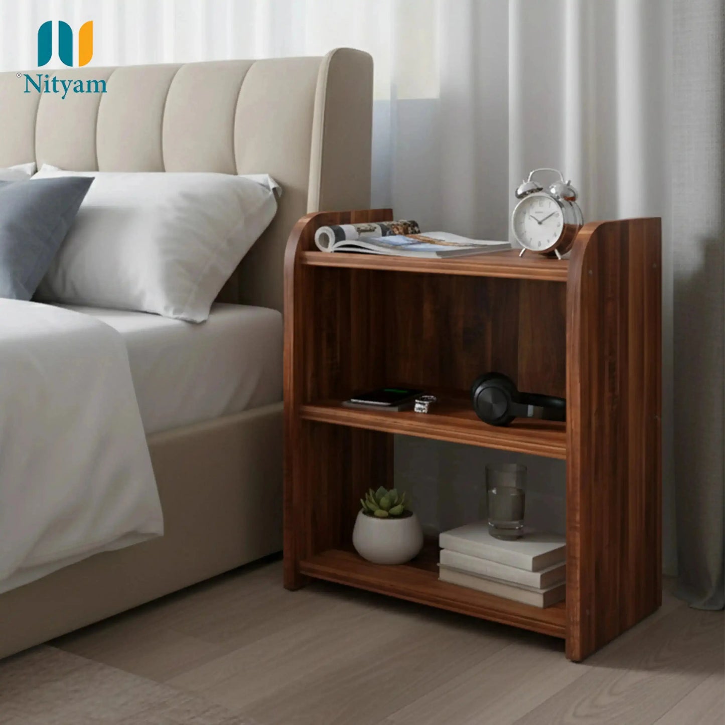 End Table Engineered Wood Side Table Nityam Interior