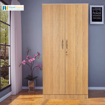 NITYAM Engineered Wood 2 Door Wardrobe NITYAM
