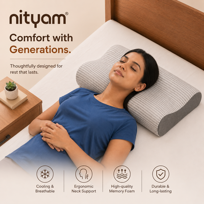 Nityam Contour Memory Pillow Nityam Interior
